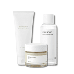 MIXSOON - Pack Rutina Calmante & Equilibrante: Bean Cream + Centella Toner + Cleansing Foam